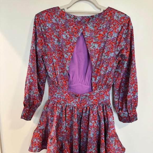 For Love and Lemons Shiloh Mini Dress - XS | Blossom - Picture 3 of 4
